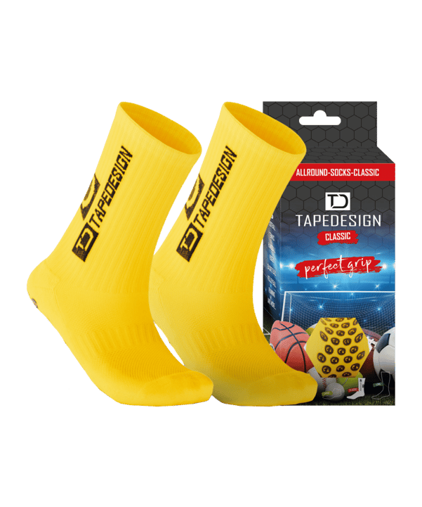 Tapedesign Gripsocks Chaussettes Jaune - jaune