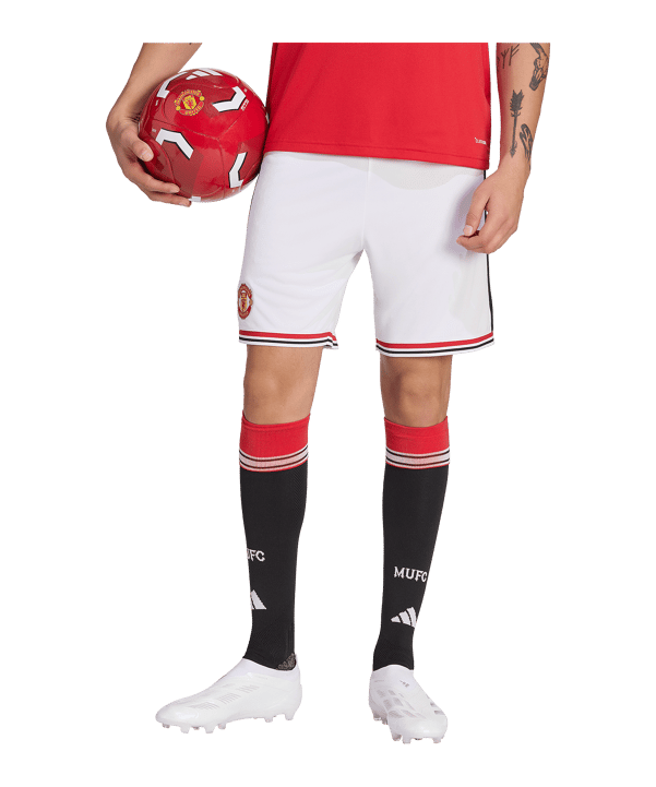 adidas Manchester United Short Home 2026/2027 Weiß - weiss