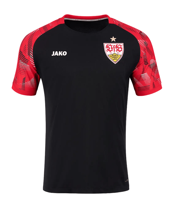 JAKO VfB Stuttgart Warm-Up International T-Shirt Noir C812 - noir