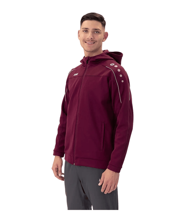 JAKO Classico Veste à capuche Rouge C14 - rouge