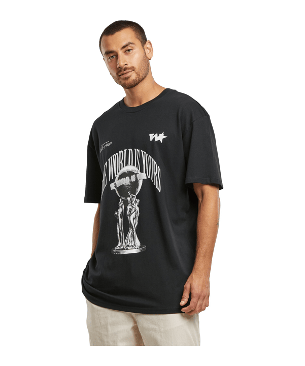 Mister Tee Your World O T-Shirt Schwarz - schwarz