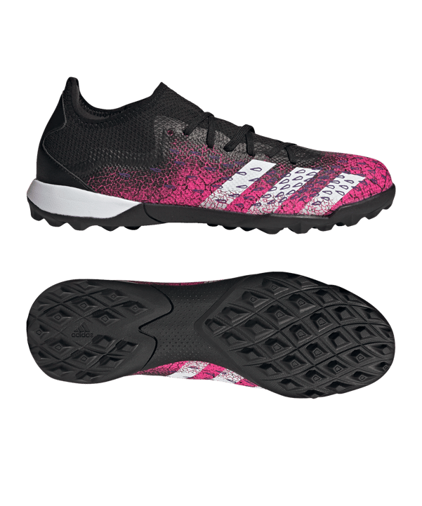 adidas Predator FREAK.3 L TF Superspectral Schwarz Weiss Pink - schwarz