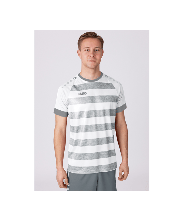 JAKO Celtic Melange KA Trikot Weiss Grau F003 - weiss