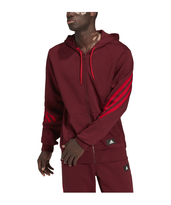 adidas Future Icons Relaxed Kapuzenjacke Rot - rot