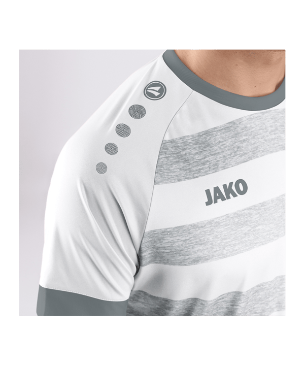 JAKO Celtic Melange KA Trikot Weiss Grau F003 - weiss