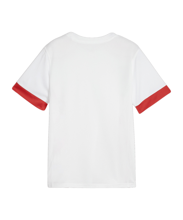 PUMA teamGOAL Matchday Trikot Kids Weiss Rot F11 - weiss