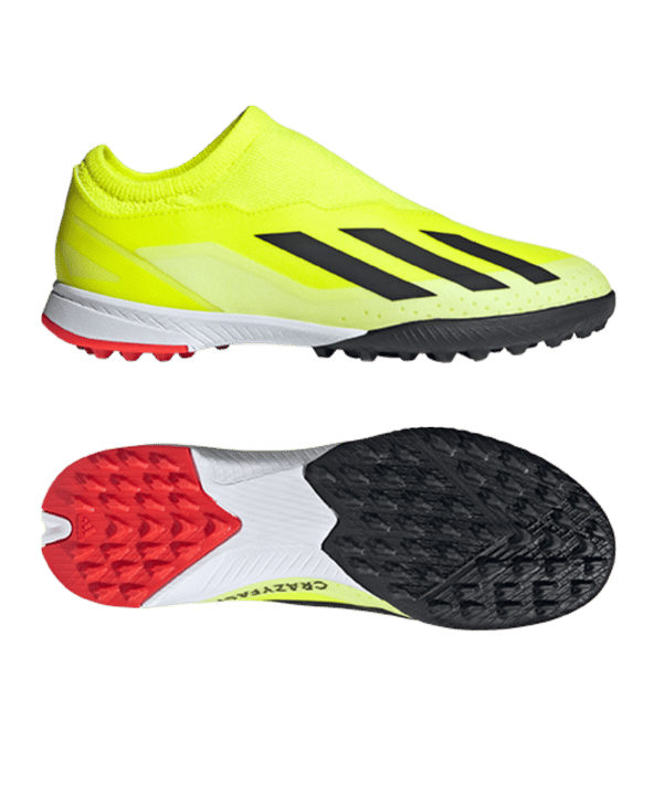 adidas X Crazyfast League LL TF Solar Energy Kids Gelb Schwarz Weiss - gelb