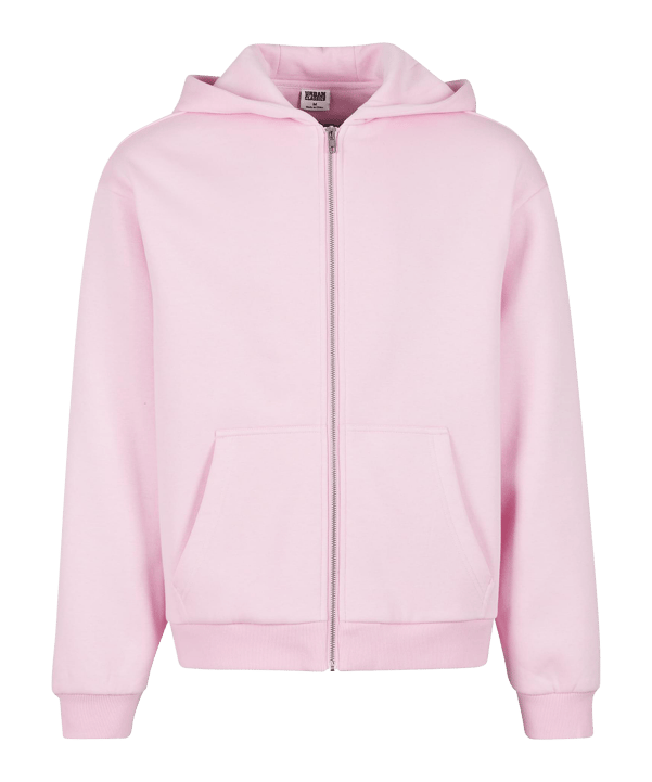 Urban Classic Fluffy Kapuzenjacke Rosa - rosa