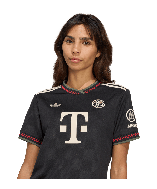 adidas FC Bayern München Trikot 3rd 2025/2026 Damen Schwarz - schwarz