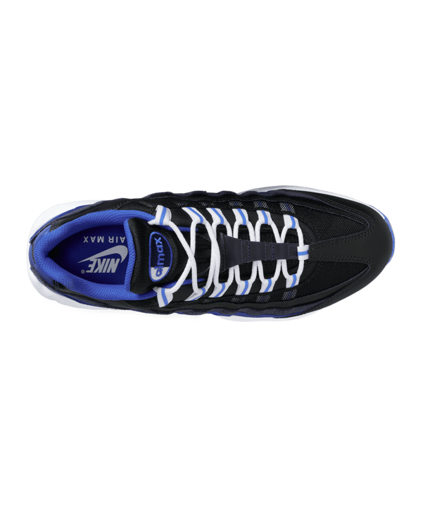 Nike Air Max 95 Schwarz Weiss Blau F006 - schwarz