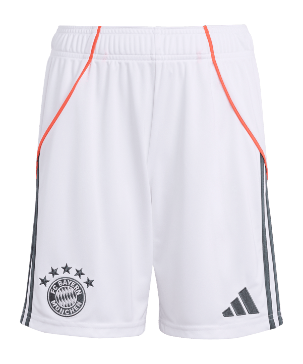 adidas FC Bayern München Short Away 2025/2026 Kids Weiß - weiss