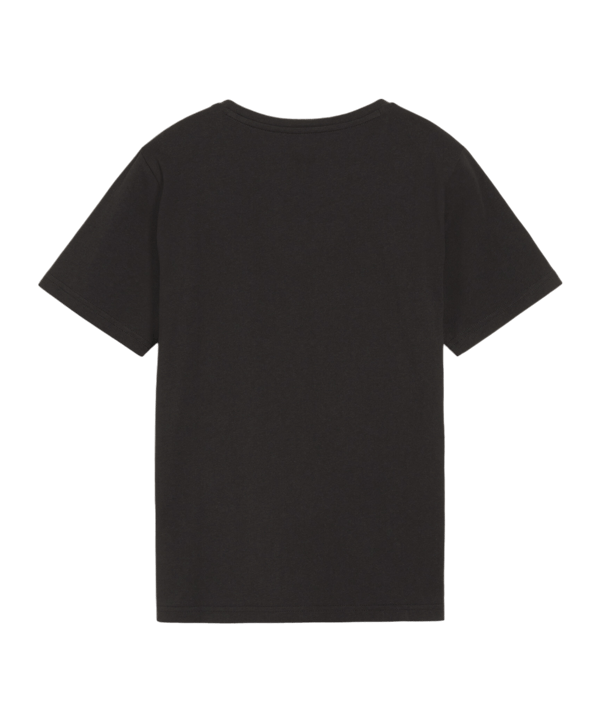 PUMA teamRISE Logo Trainingshirt Kids Schwarz F03 - schwarz