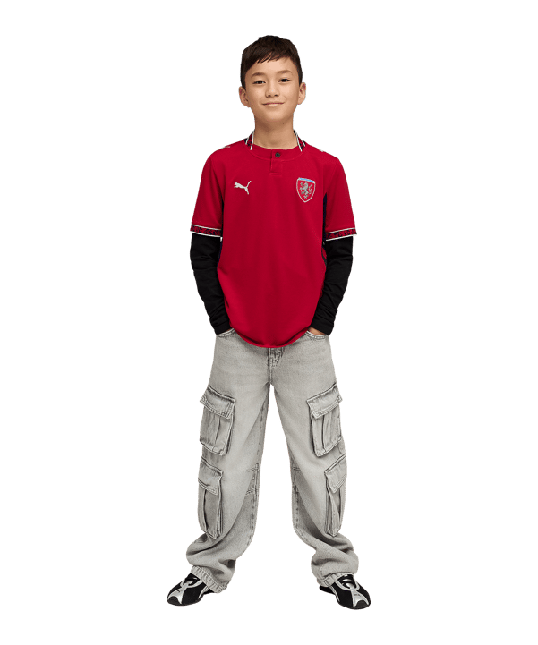 PUMA FACR Tschechien Replica Trikot Home WM 2026 Kids Rot F01 - rot