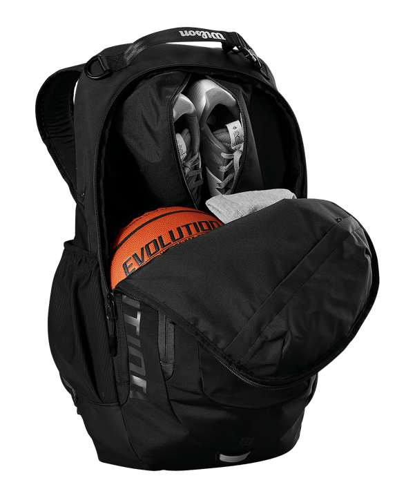 Wilson Evolution Basketball Rucksack Schwarz - schwarz