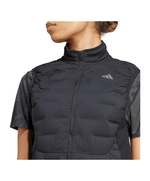 adidas Adizero Padded Weste Schwarz - schwarz