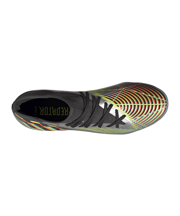 adidas Predator EDGE.3 FG Beyond Fast Silber Schwarz Grün - silber