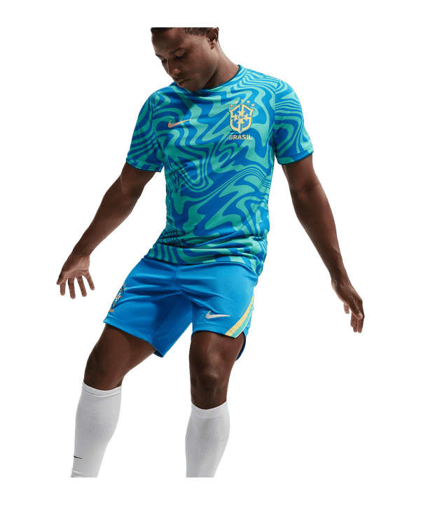 Nike CBF Brasilien Prematch T-Shirt WM 2026 Grün F369 - gruen
