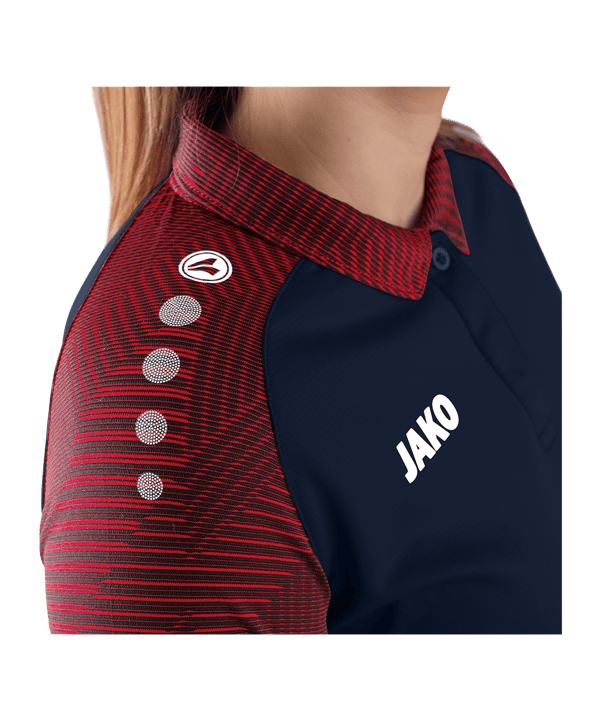 JAKO Performance Poloshirt Damen Blau Rot F909 - blau