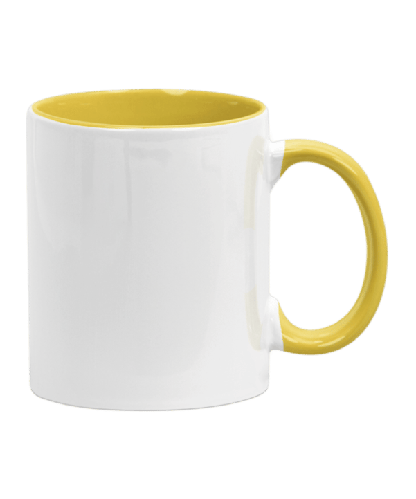 Merch Mug Two Tone 11oz Yellow - gelb