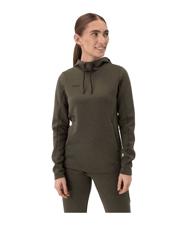 JAKO Premium Basic Hoody Donna Marrone C028 - marrone