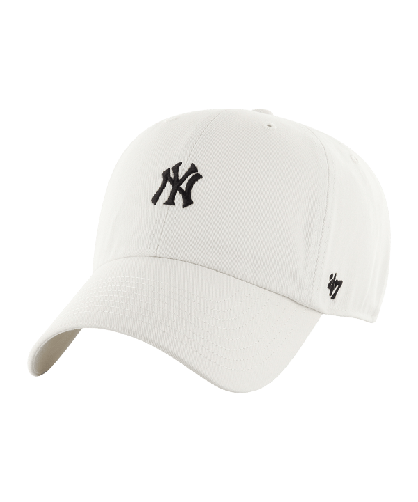 '47 Brand Mlb New York Yankees Thorn Clean Up Cap Weiss - weiss