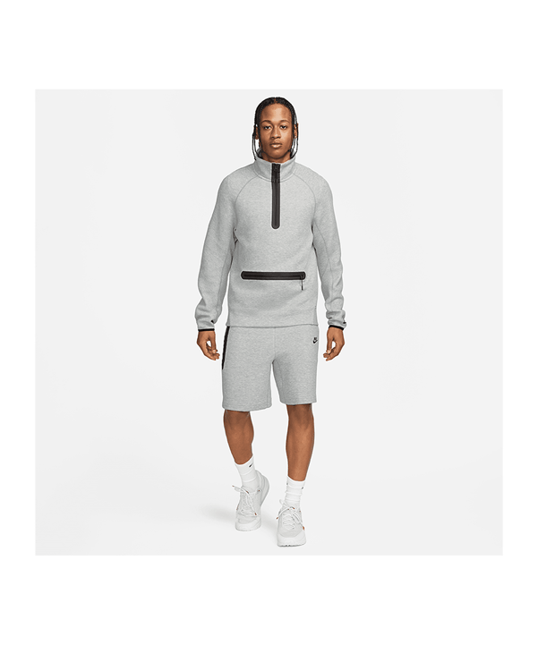Nike Tech Fleece Short Grau Schwarz F063 - grau