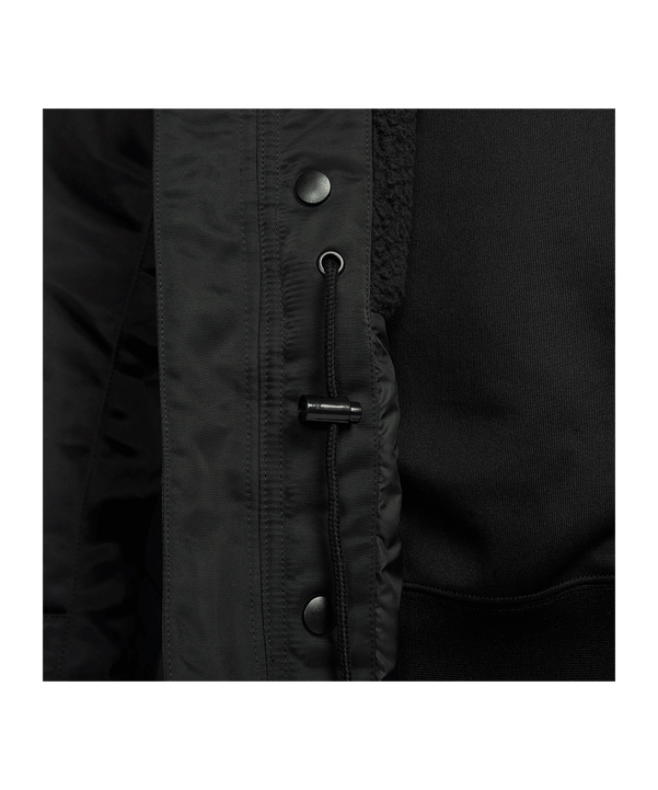 Nike Club Stadium Parka Jacke Schwarz F010 - schwarz