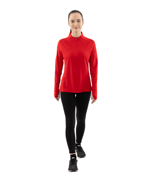 JAKO ZipTop Light Flow Sweatshirt Damen Rot F100 - rot