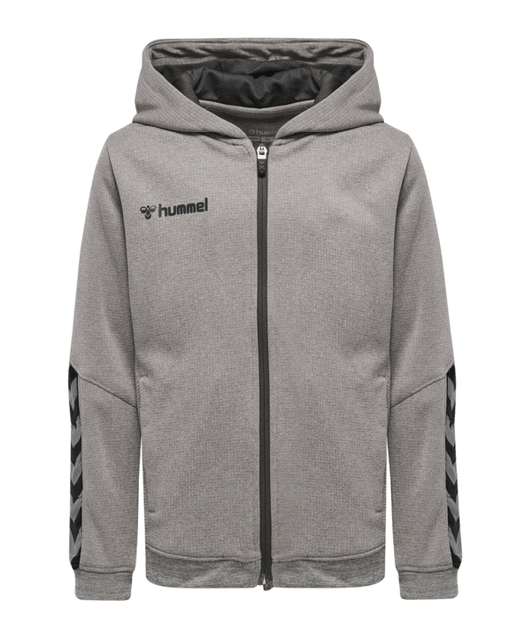 Hummel Authentic Poly Kapuzenjacke Kids F2006 - grau