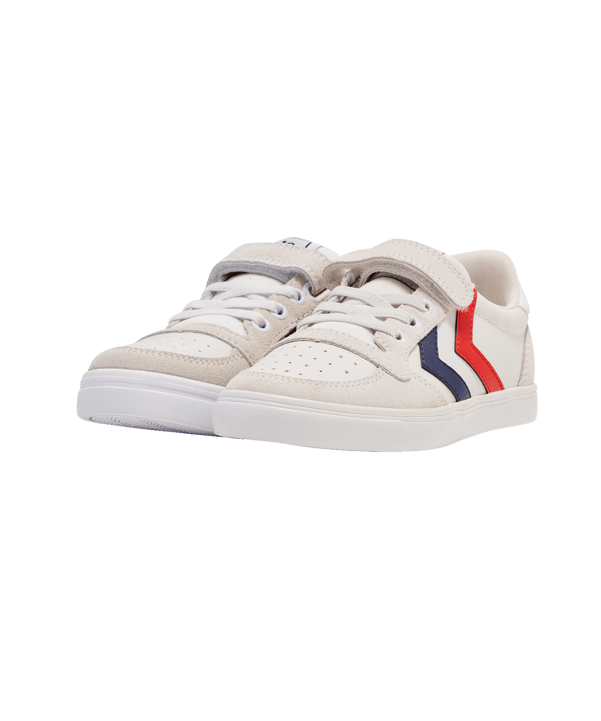 Hummel Slimmer Stadil Leather Low Sneaker Kids Blau F7666 - blau