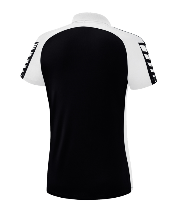 Erima Six Wings Poloshirt Damen Schwarz Weiss - schwarz