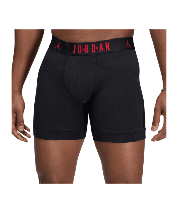 Jordan Jhm Flight Cotton Core 3Pk Boxershort Schwarz F066 - schwarz