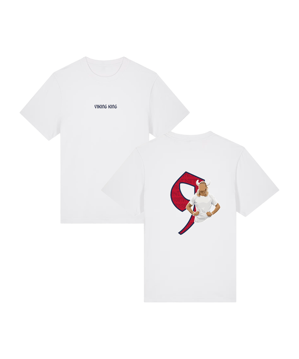 11teamsports Norwegen "VIKING KING" T-Shirt WM 2026 Weiß - weiss