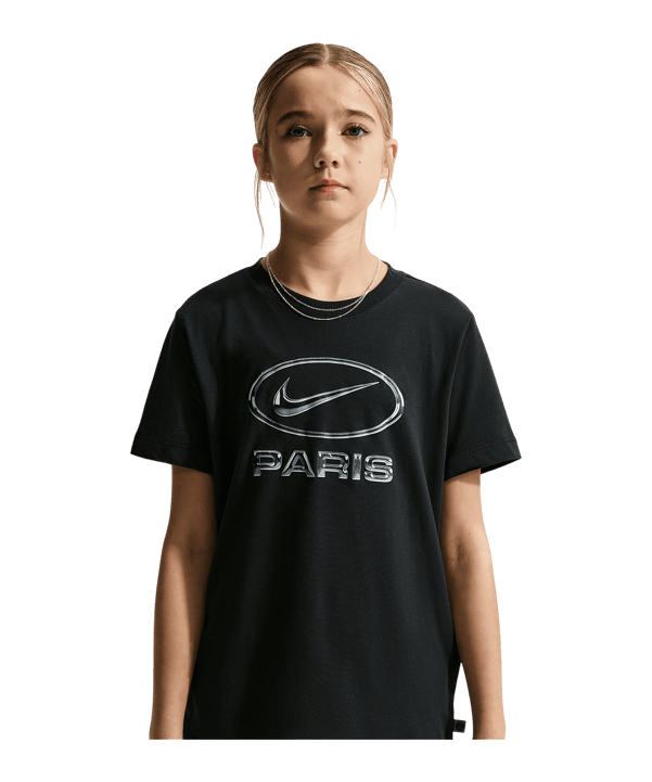 Nike Paris Saint-Germain Swoosh T-shirt Bambini Nero C010 - nero