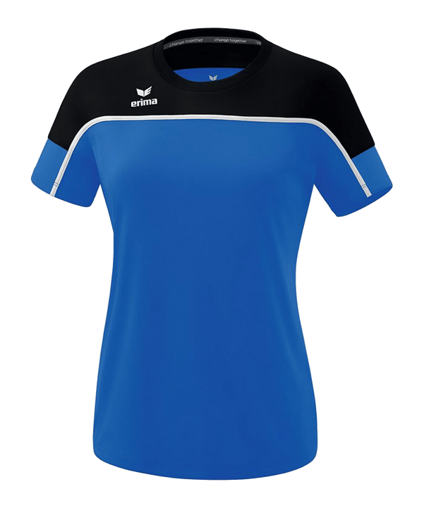 Erima Change by T-Shirt Damen Blau Schwarz - blau