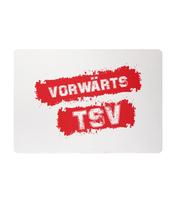 TSV Schopfloch Mousepad Vorwärts R Weiss - weiss