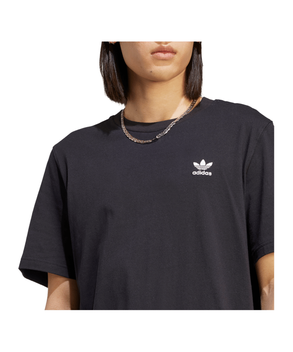 adidas Originals Essentials T-Shirt Schwarz Weiss - schwarz