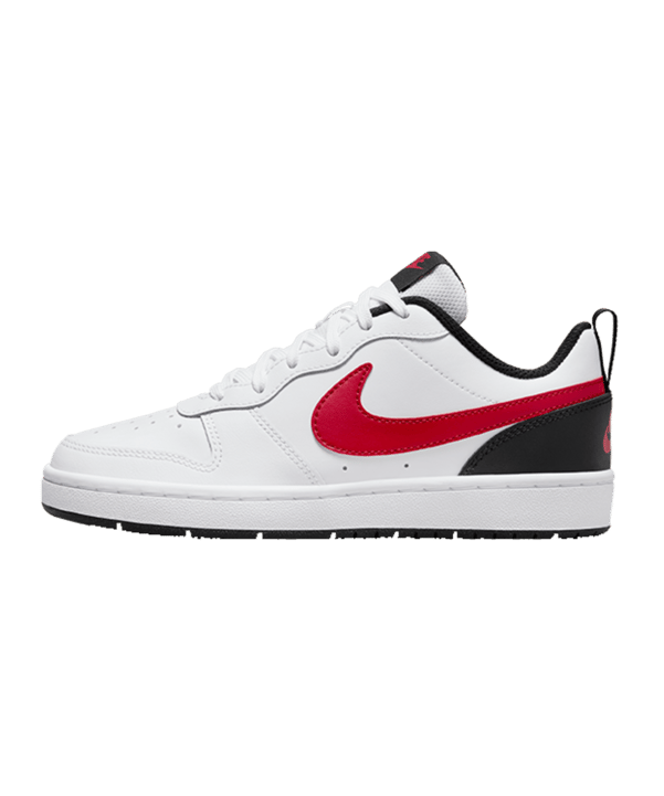 Nike Court Borough Low 2 (GS) Weiss Rot F110 - weiss