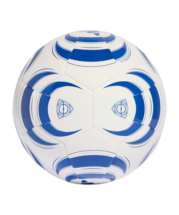 adidas Tiro Club Trainingsball Weiß Blau - weiss