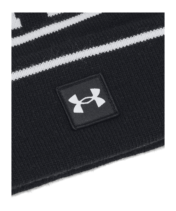 Under Armour M Halftime Pom Beanie-BLK Beanie Schwarz F001