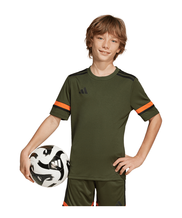 adidas Squadra 25 Trikot Kids Grün Orange - gruen