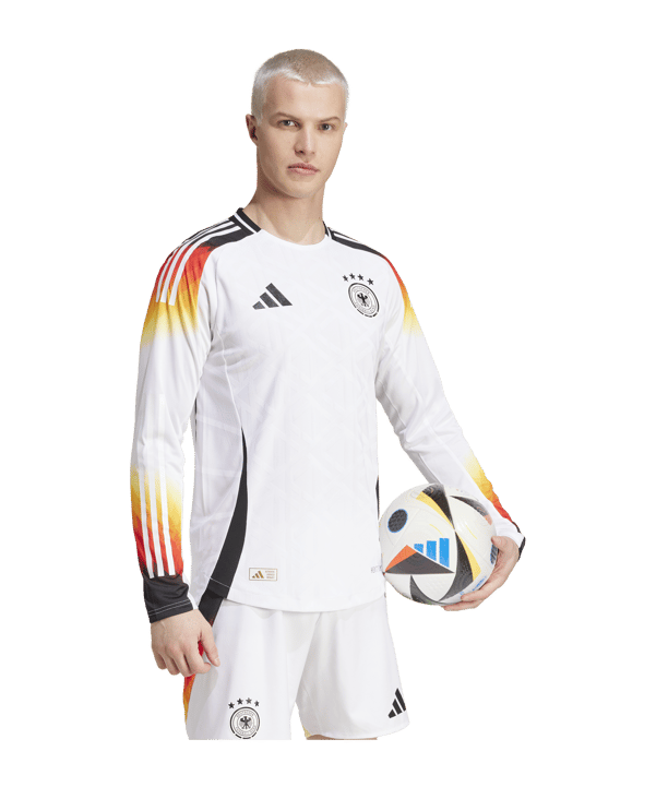 adidas DFB Deutschland Auth. Trikot langarm Home EM 2024 Weiss - weiss