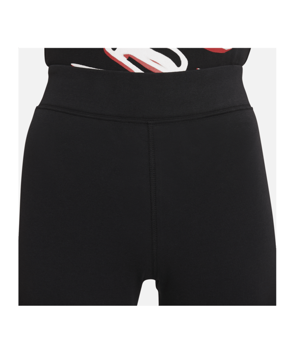 Nike Essentials Leggings Damen Schwarz Weiss F010 - schwarz