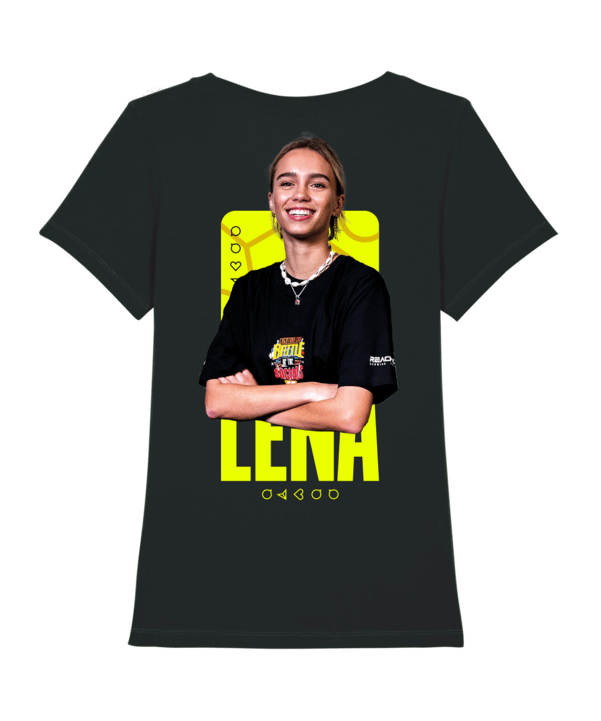 Battle of the Socials T-Shirt "Team Lena" Damen Schwarz - schwarz