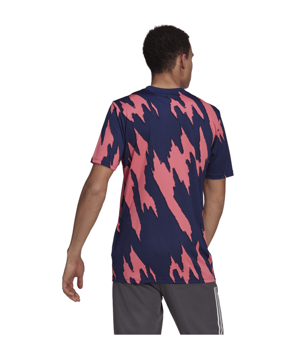 adidas Real Madrid Prematch Shirt Pink Blau - pink