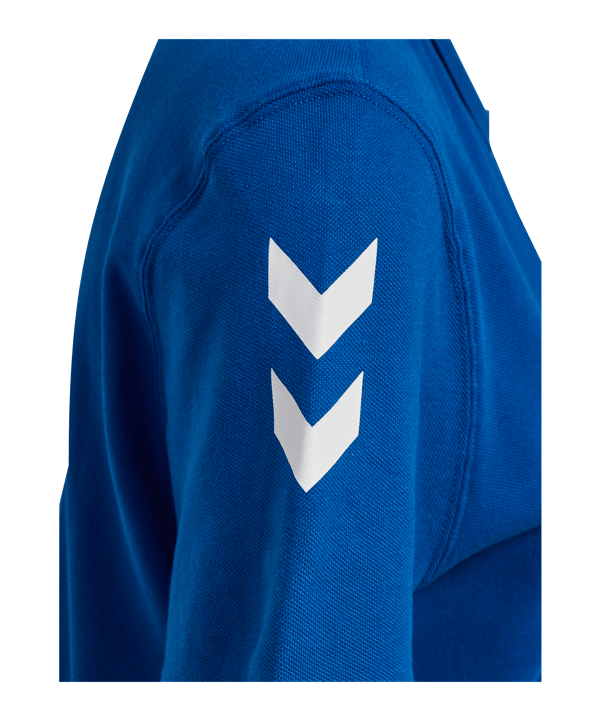 hummel Go 2.0 Chevron Polo Damen Blau F7045 - blu
