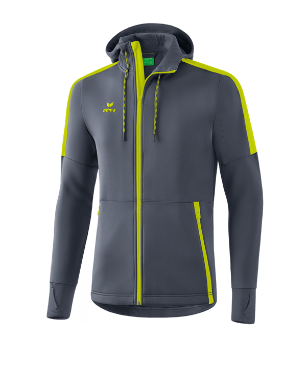 Erima Basic Softshelljacke Kids Grau Grün - grau