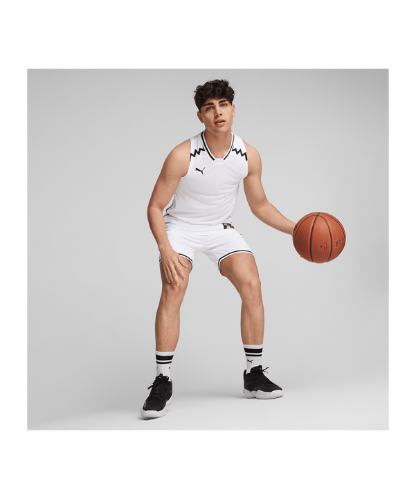 PUMA Hoops Team Game Trikot Weiss F02 - weiss