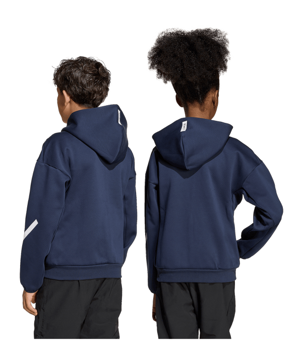 adidas Real Madrid Anthem Jacke Kids Blau - blau