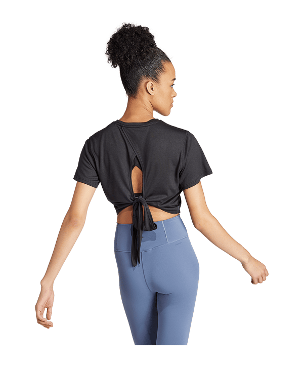 adidas Yoga Studio Wrapped t-shirt donna nero - nero